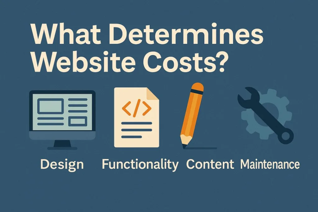 How much does a small business website cost in 2026 – Maryland pricing table